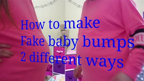 how to make a fake baby bump with clothes|how to pretend give birth.